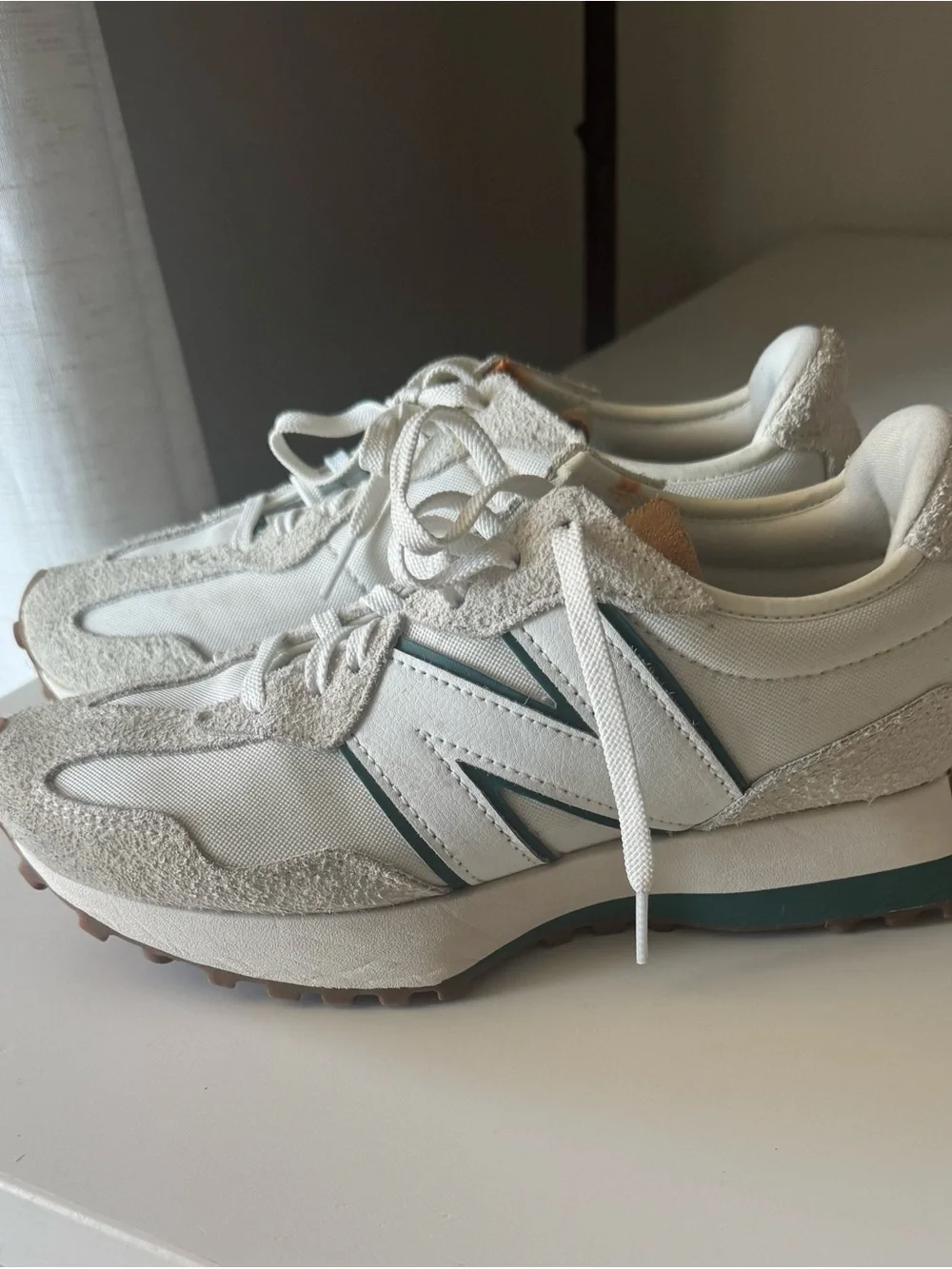 New Balance 327 Sneakers in the “Reflections Vintage Teal” Colorway Woman’s 7.5